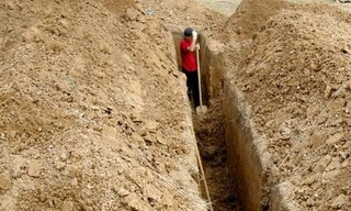 Копка траншей для фундамента от 943 руб. | 2Землекопа-Зма в зиме