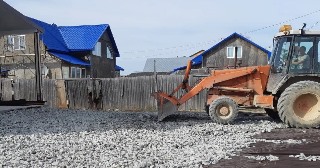 Отсыпка участка Зима, цена от 210 р./куб.
