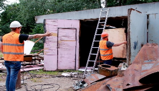 Демонтаж гаражей в зиме, цена от 1781 руб. – услуги под ключ от 2Землекопа-Зма